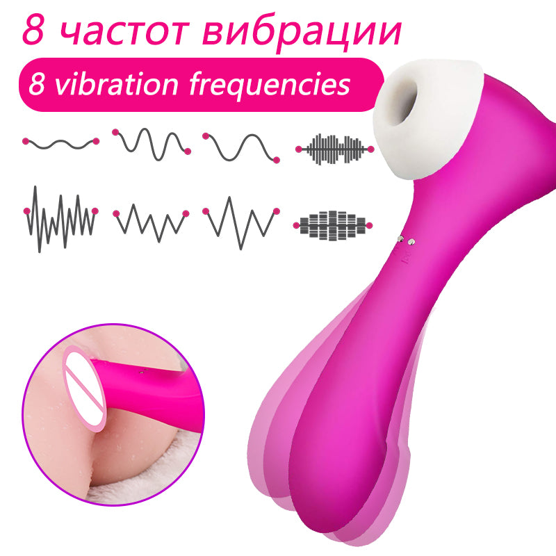Vibromasseur Double tête pour Masturbation vaginale, succion féminine, stimulateur de Clitoris et de mamelon, masseur, léchage du point G, gode, jouets sexuels, 18 ans et plus