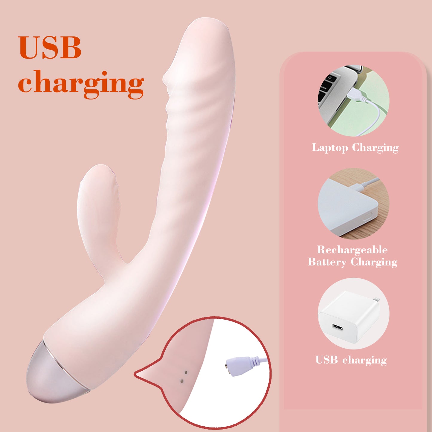 Telescopic vibrating masturbation stick G-spot stimulation pulse vibrator female dildo female adult toy 18 years and over