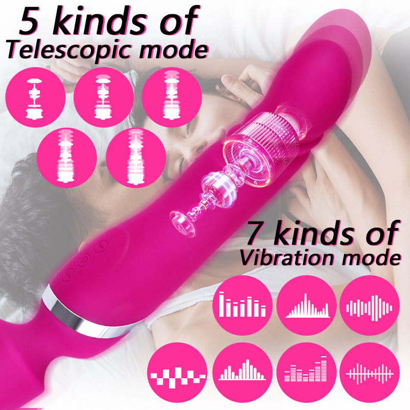 Vibromasseur 2 en 1, jouets sexuels, stimulateur de Clitoris féminin, masseur, point G, Double tête, gode de Masturbation pour femmes, adultes de 18 ans et plus