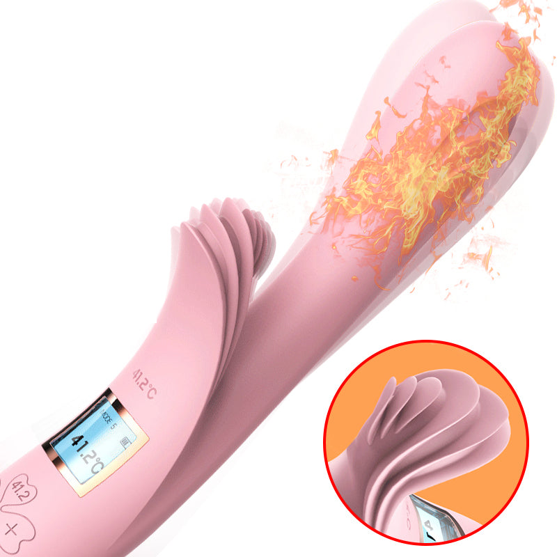 Vibrator 2 In 1 Female Clitoris Nipple Stimulator Massager G-Spot Masturbation Massager Touguelicking Sex Toys Goods for Women18