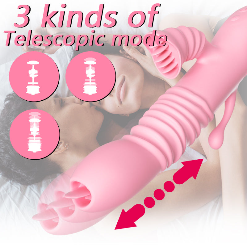 Female Masturbation Vibrator Clitoris Massage Sexy Products 3 In 1 Vibrator Dildo for Women G Spot Adult Goods for Female Couple
