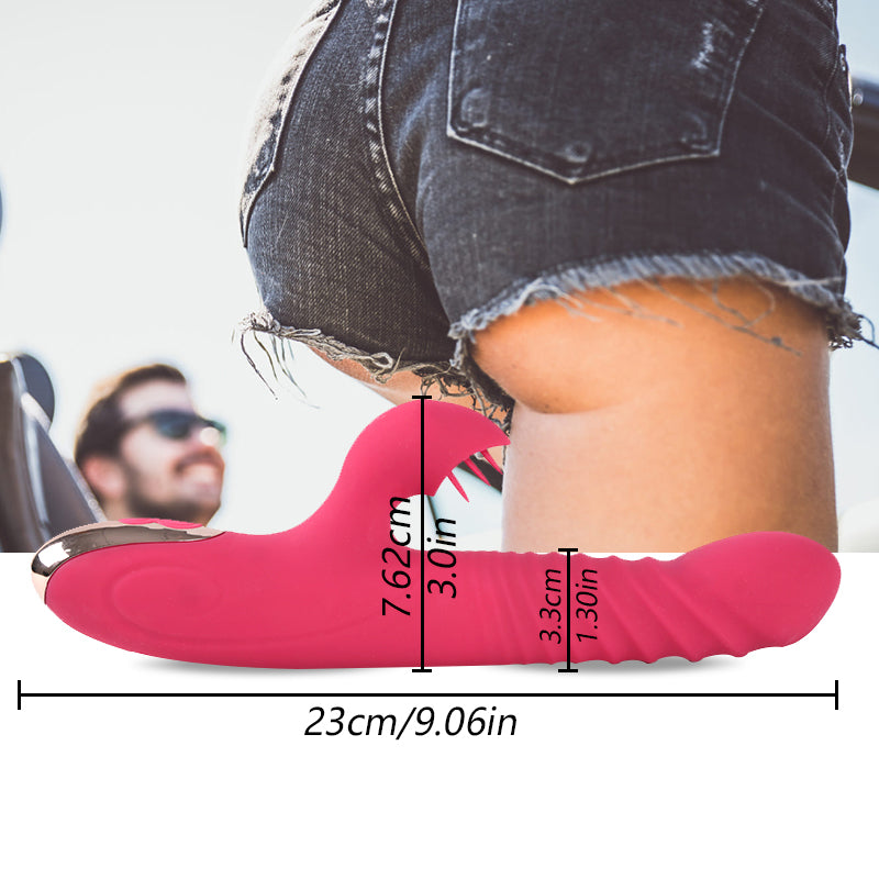 Tongue Licking Vibrator Dildo Retractable Vibrator, Rechargeable Smart Heated Adult Sex Toy for Women and Games