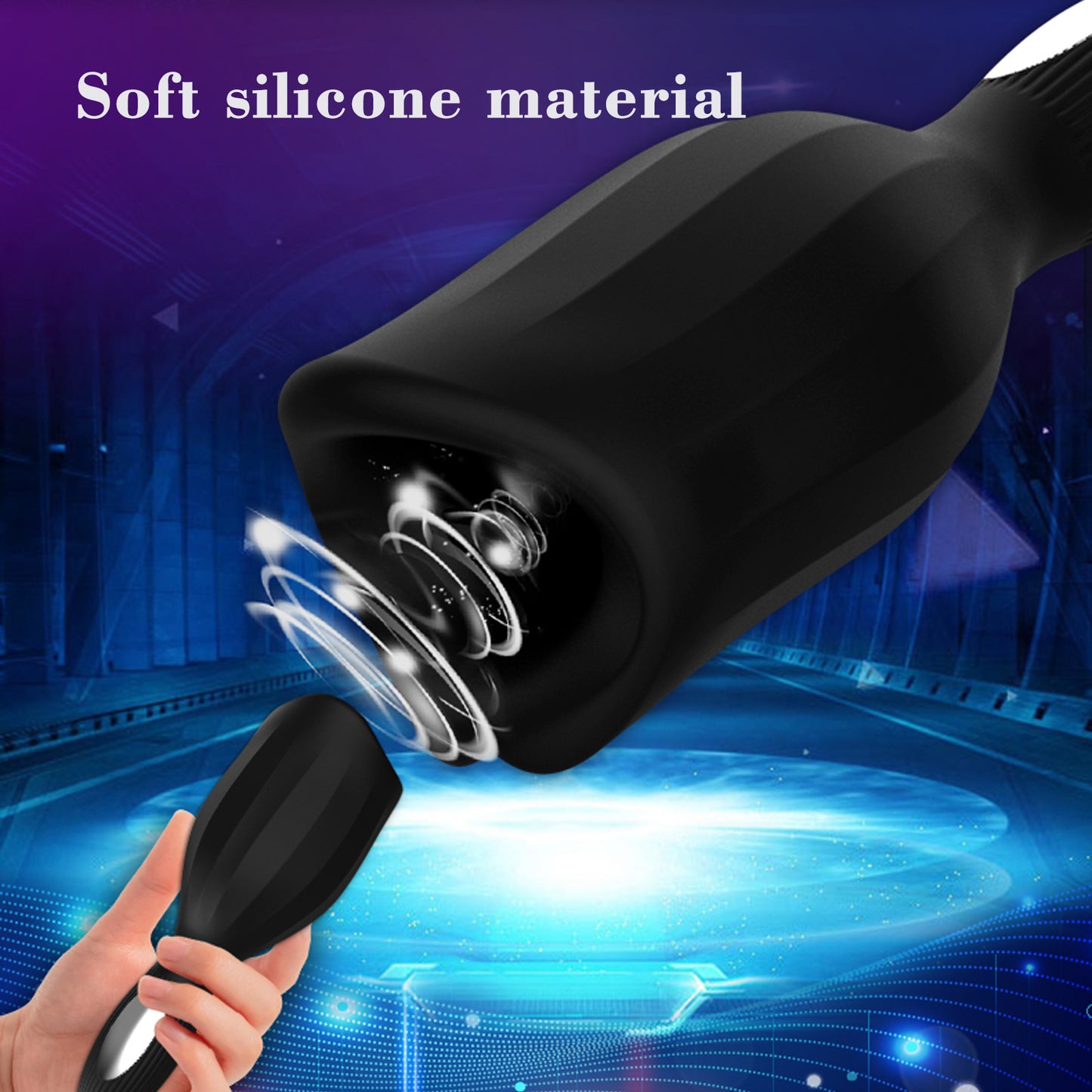 Sex Toys Big Mouth Airplane Cup Men Vibrating Massage Exercise Masturbator