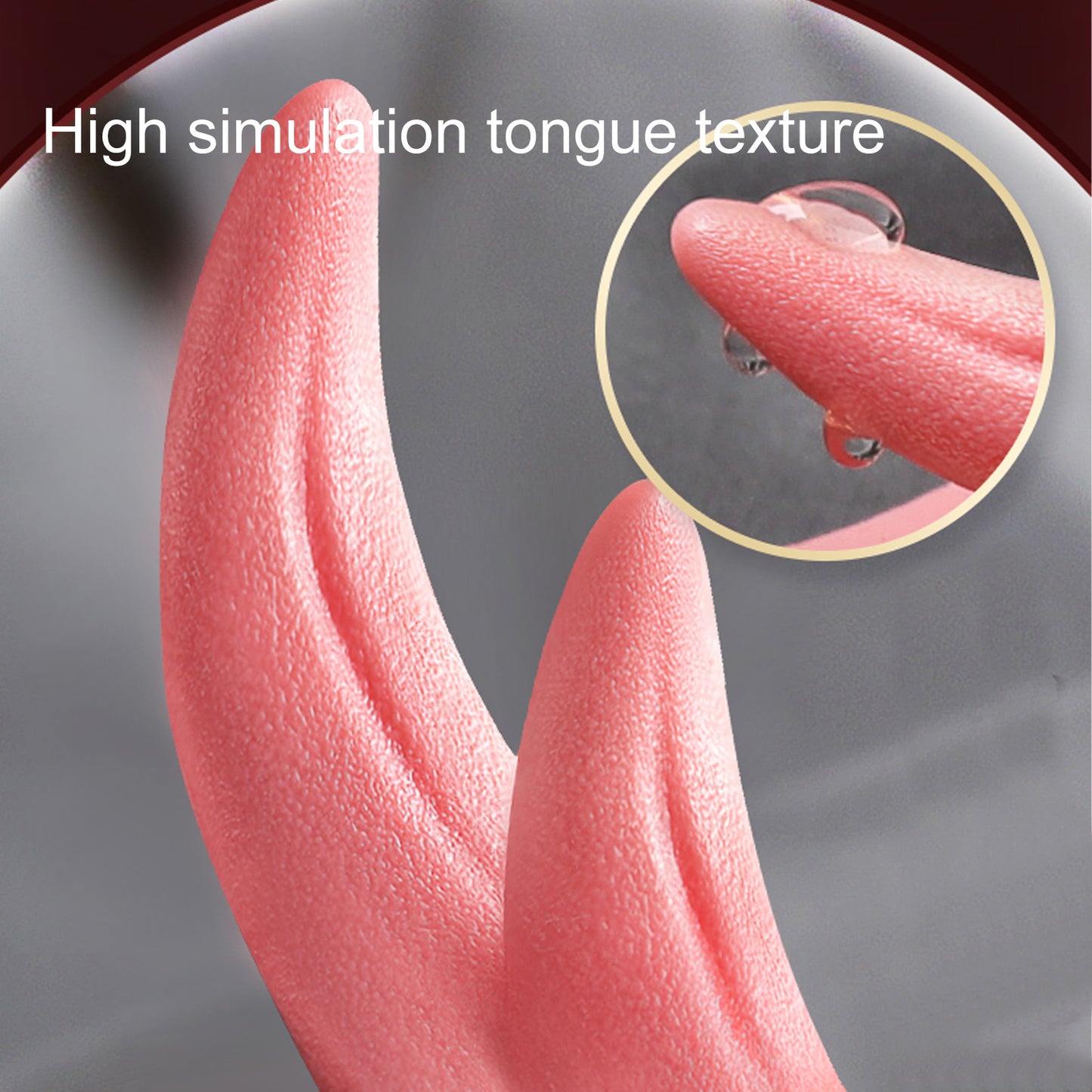 Simulated Tongue Vibrating Pleasure Sex Toy Heating Multi-function