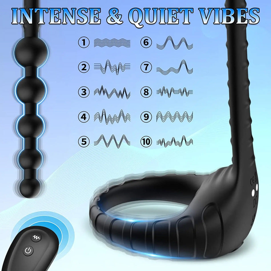 Pull bead Lock sperm ring, Design maintain a Firmer & Longer-lasting Erectionring , Stimulates the testicles and penis, Adult Sex Toy for Adult pleasure
