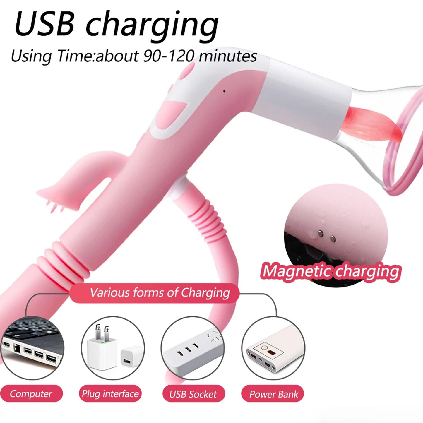 3 In 1 Vibrator Weibliche Masturbation Tougue Saugen Klitoris Massage Sexy Spielzeug Dildo für Frauen G-punkt Anal Perlen lecken Nippel 18+