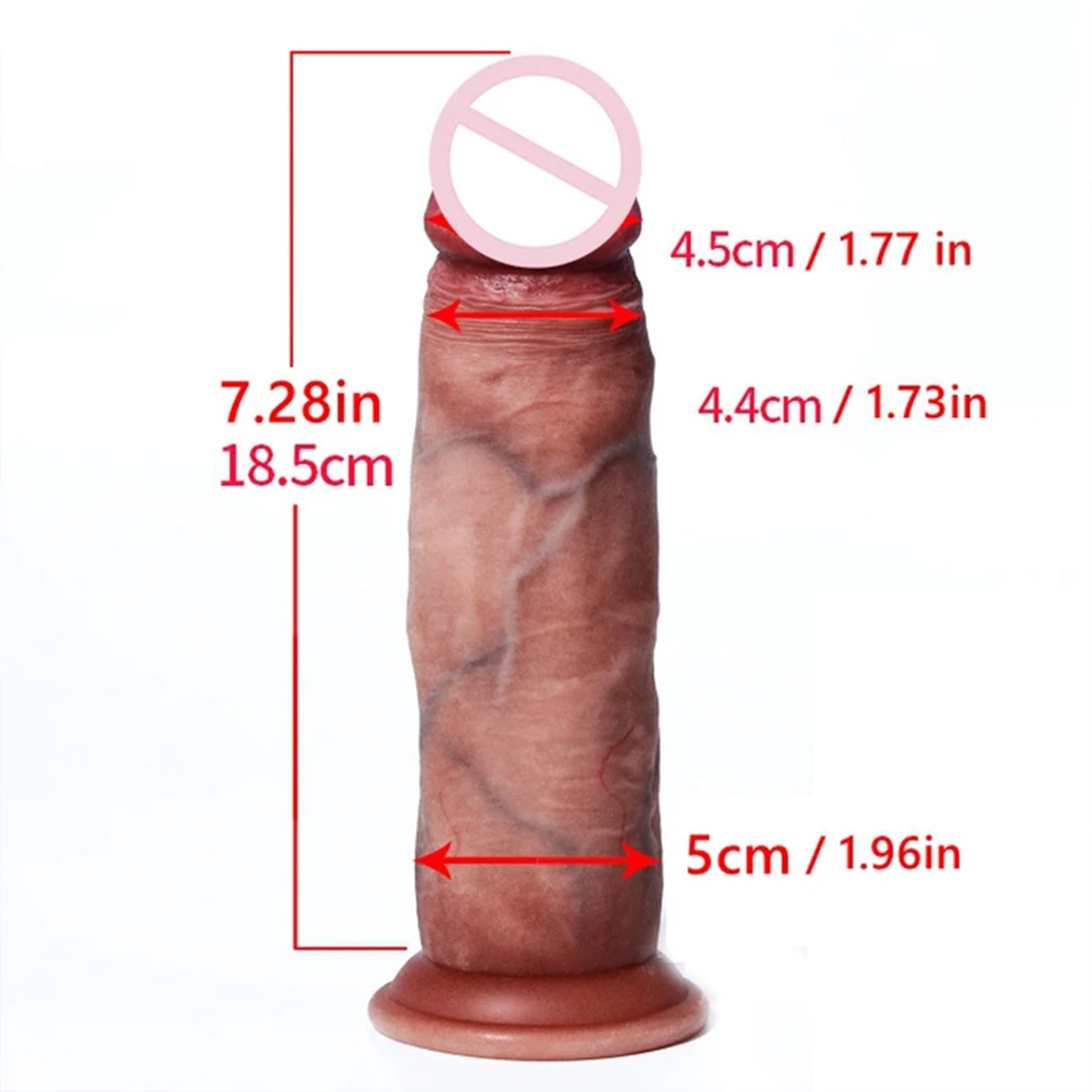 Realistic penis sliding foreskin simulation soft dildo sex toy huge stimulating tool female masturbator