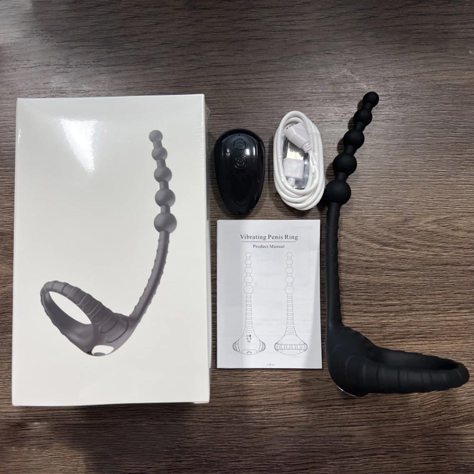 Pull bead Lock sperm ring, Design maintain a Firmer & Longer-lasting Erectionring , Stimulates the testicles and penis, Adult Sex Toy for Adult pleasure