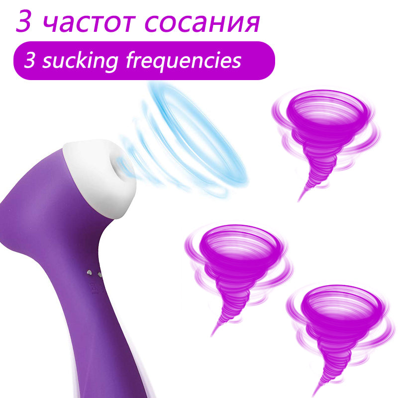 Vibromasseur Double tête pour Masturbation vaginale, succion féminine, stimulateur de Clitoris et de mamelon, masseur, léchage du point G, gode, jouets sexuels, 18 ans et plus