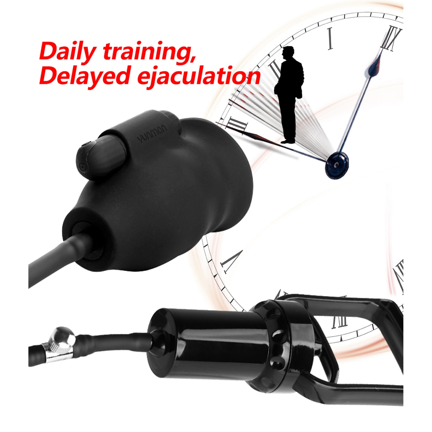 Adult products men's 10-frequency vibrating penis pump delayed ejaculation male masturbation