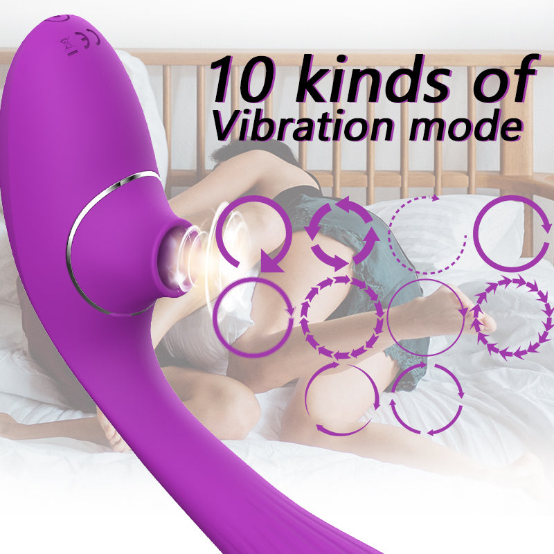 Double Head Vibrator Vagina Masturbation Female Sucking Clitoris Nipple Stimulator Massager Licking G-Spot Dildo Sex Toys 18+