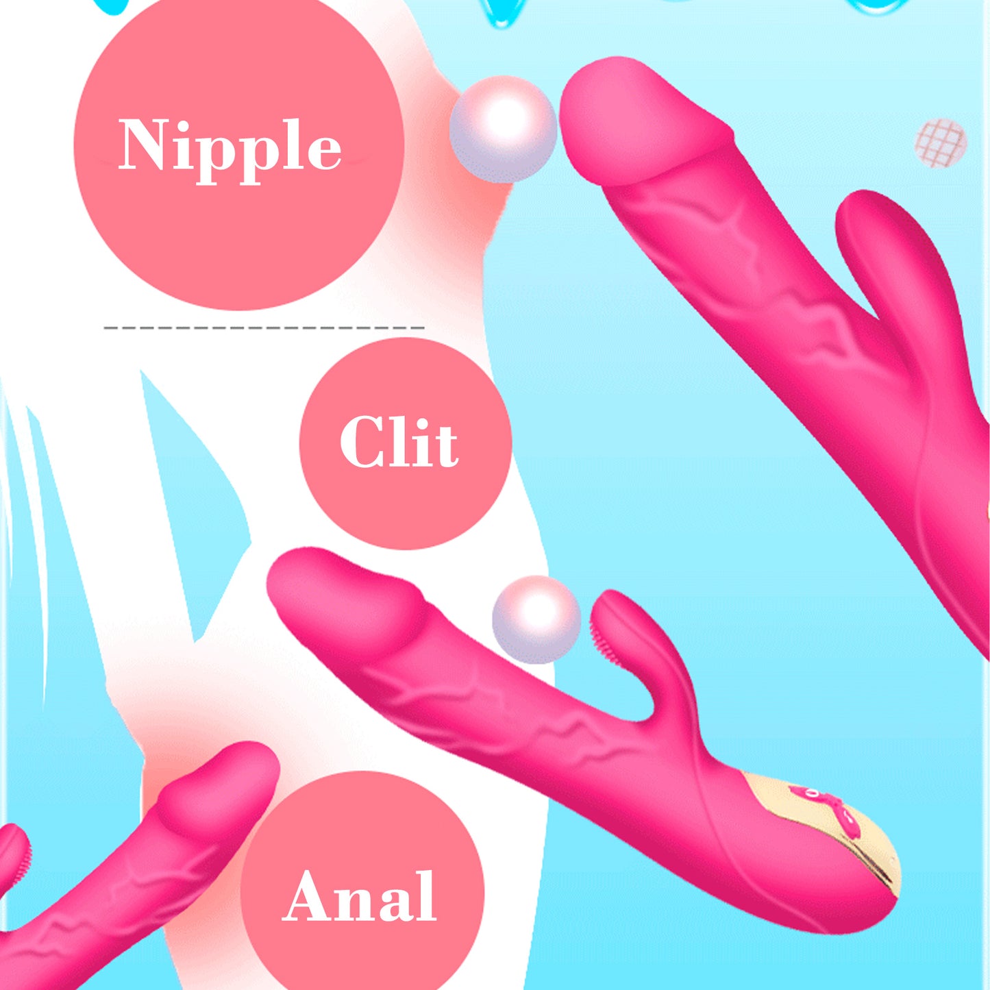 Thrusting Dildo Vibrator Clitoral Waterproof Rechargeable Vibrator Motor Stimulator Adult Sex Toys For Women