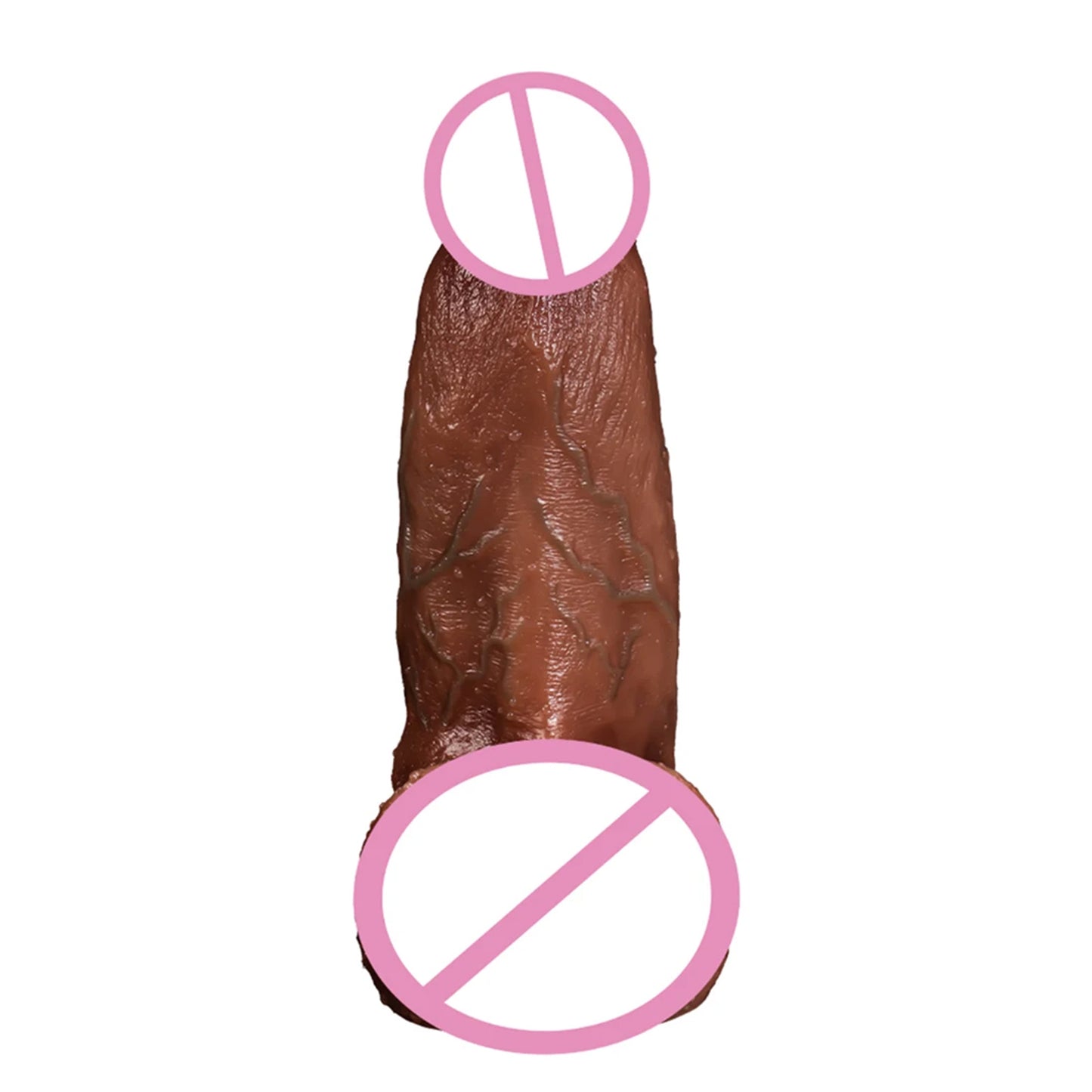Giant fake dildo sex toys soft fleshy, realistic green tendon pattern artificial penis is suitable for homosexual 18+