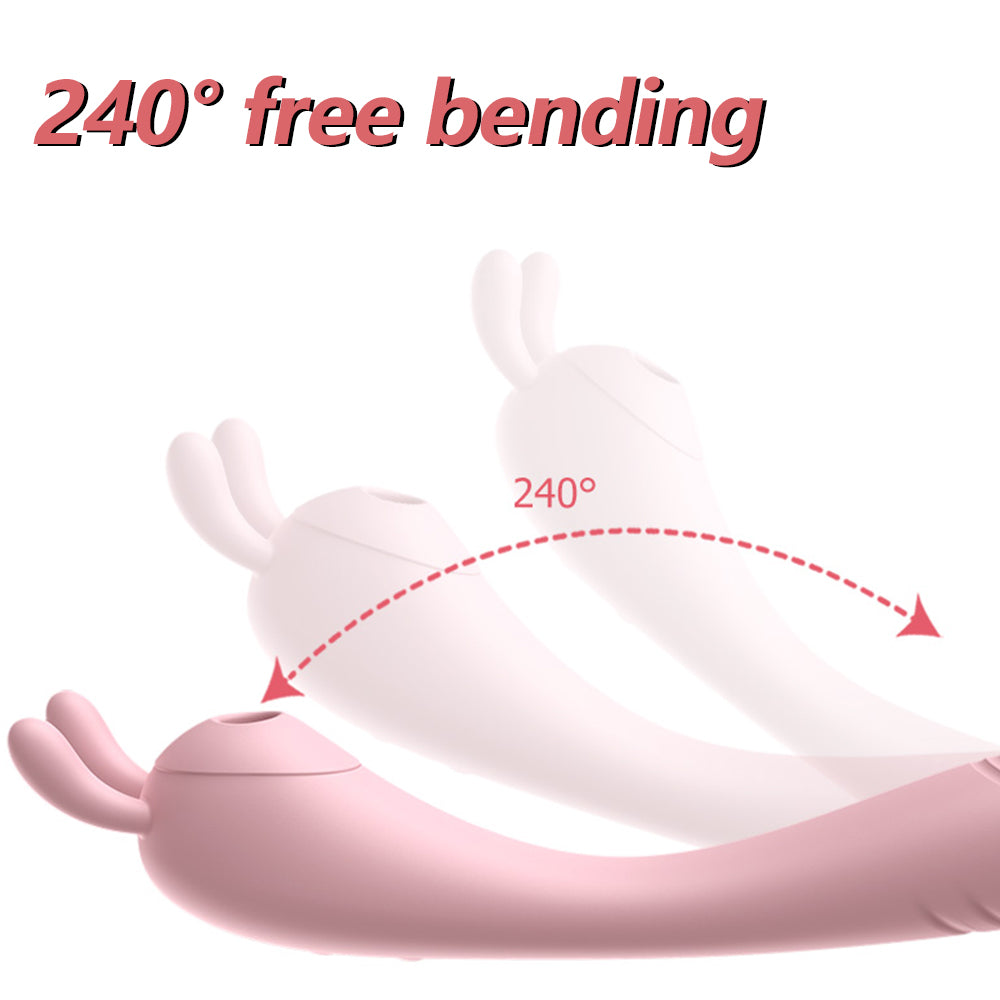 Vibromasseur Double tête pour Masturbation vaginale, succion féminine, stimulateur de Clitoris et de mamelon, masseur, léchage du point G, gode, jouets sexuels, 18 ans et plus