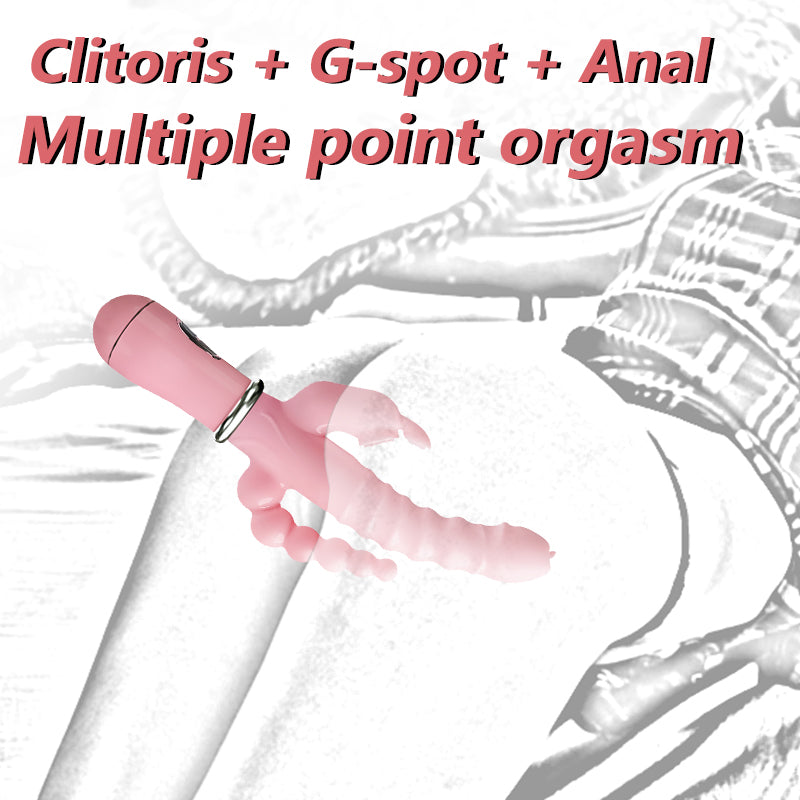 Female Masturbation Vibrator Clitoris Massage Sexy Products 3 In 1 Vibrator Dildo for Women G Spot Adult Goods for Female Couple