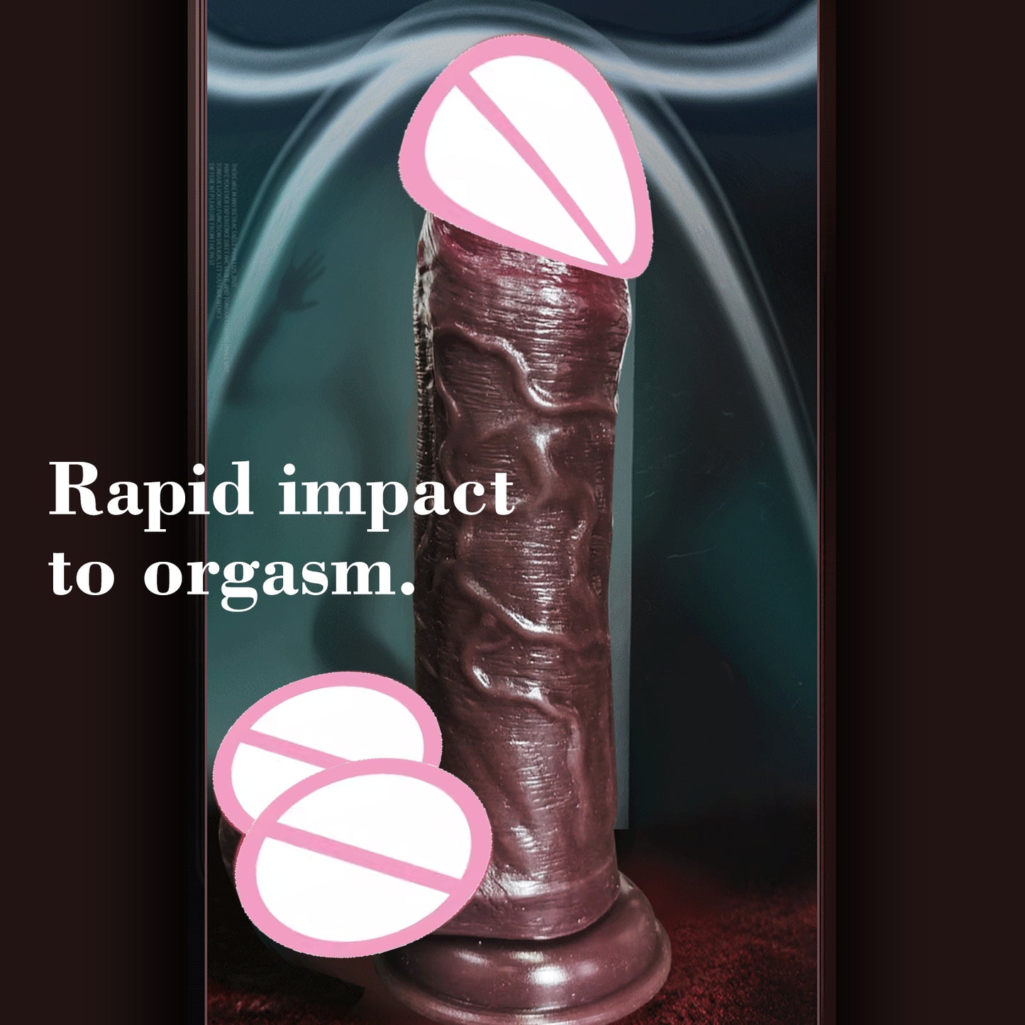 Women's large vibration simulation dildo heated thrust realistic penis sex toy adult toy wireless remote control
