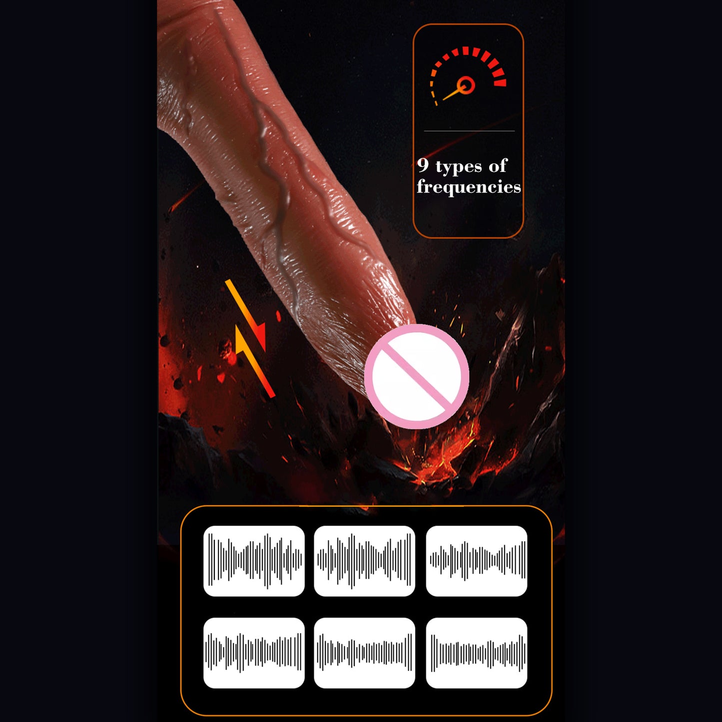 Fully automatic giant silicone dildo for beginners with lifelike and realistic veins, with strong suction cup and scrotum for hands-free play with adult toys