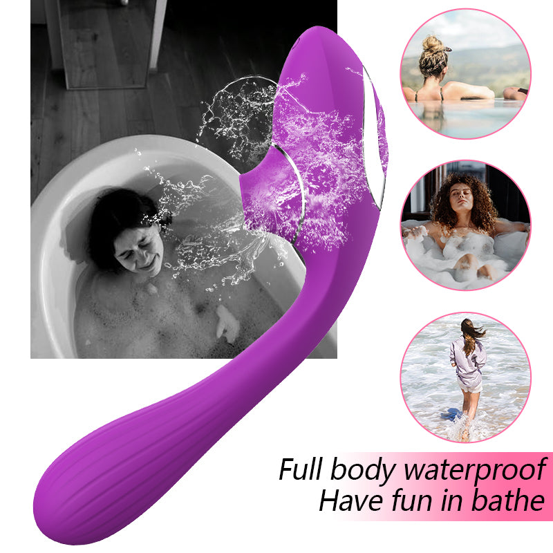 Double Head Vibrator Vagina Masturbation Female Sucking Clitoris Nipple Stimulator Massager Licking G-Spot Dildo Sex Toys 18+