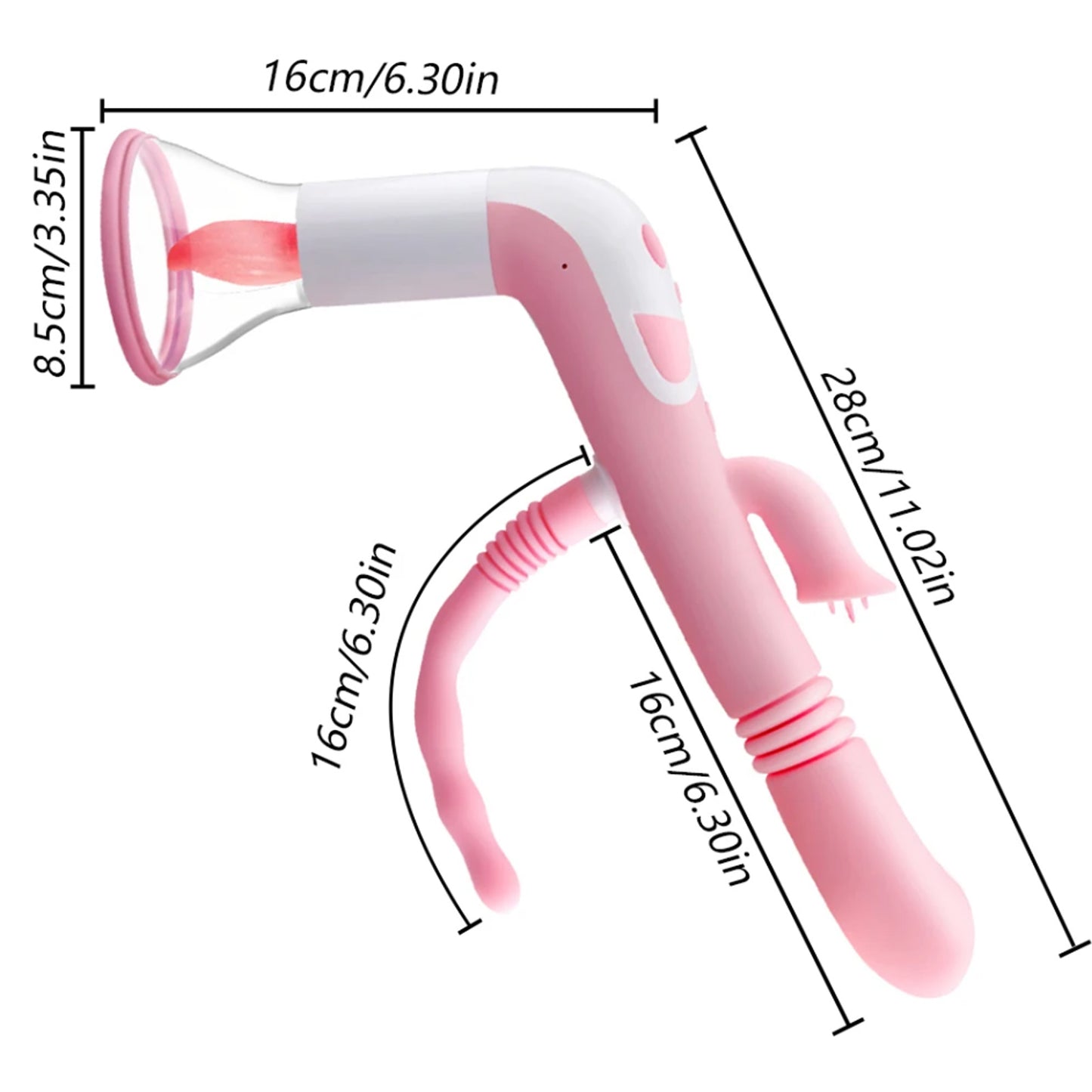 3 In 1 Vibrator Weibliche Masturbation Tougue Saugen Klitoris Massage Sexy Spielzeug Dildo für Frauen G-punkt Anal Perlen lecken Nippel 18+