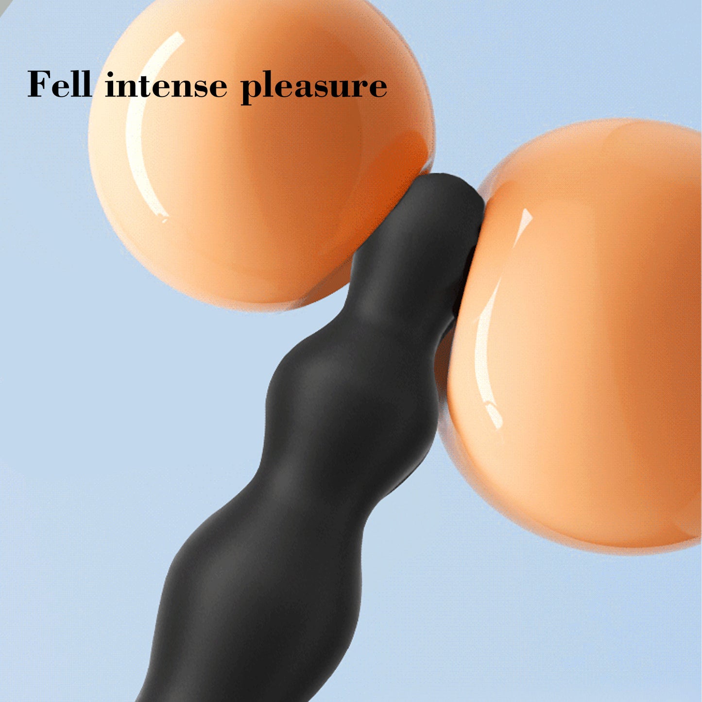 Vibrating Anal Beads Black Butt Plug Silicone Anal Vibrator Waterproof Sex Toys For Men and Women