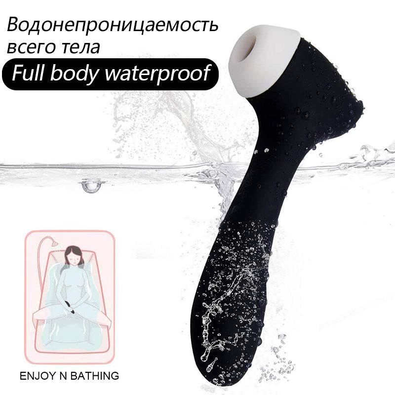 Vibromasseur Double tête pour Masturbation vaginale, succion féminine, stimulateur de Clitoris et de mamelon, masseur, léchage du point G, gode, jouets sexuels, 18 ans et plus