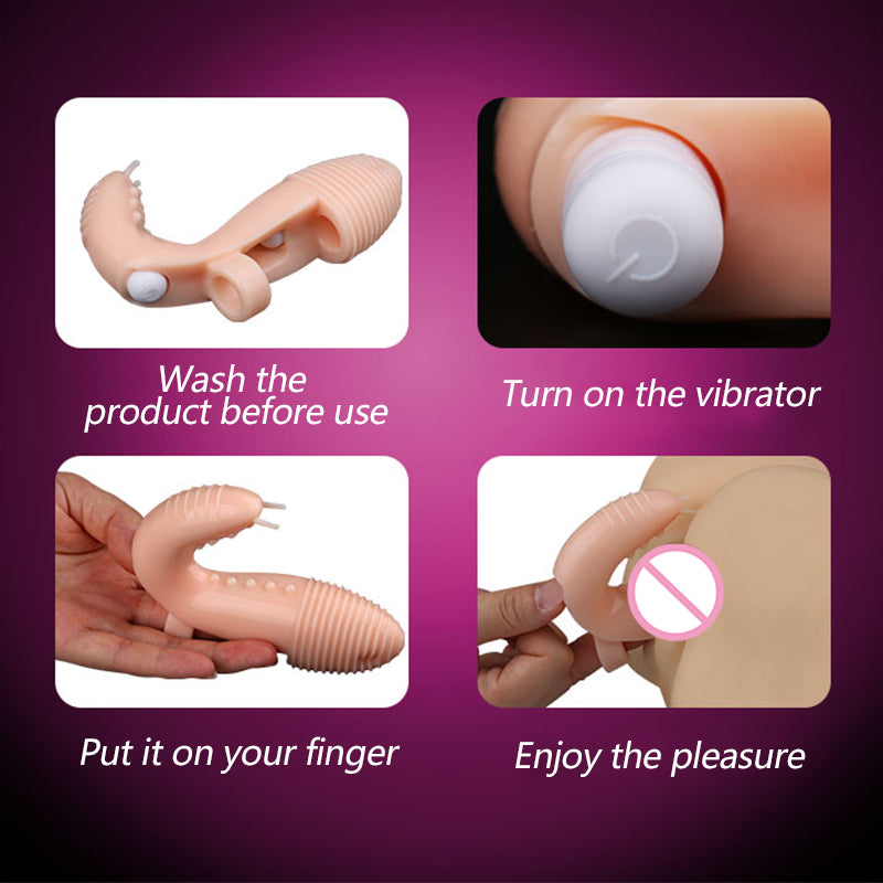 Vibrateur 2 en 1, point G, Stimulation clitoridienne, masseur, boucle de manchette, Masturbation féminine, jouets sexuels pour Couple femmes 18