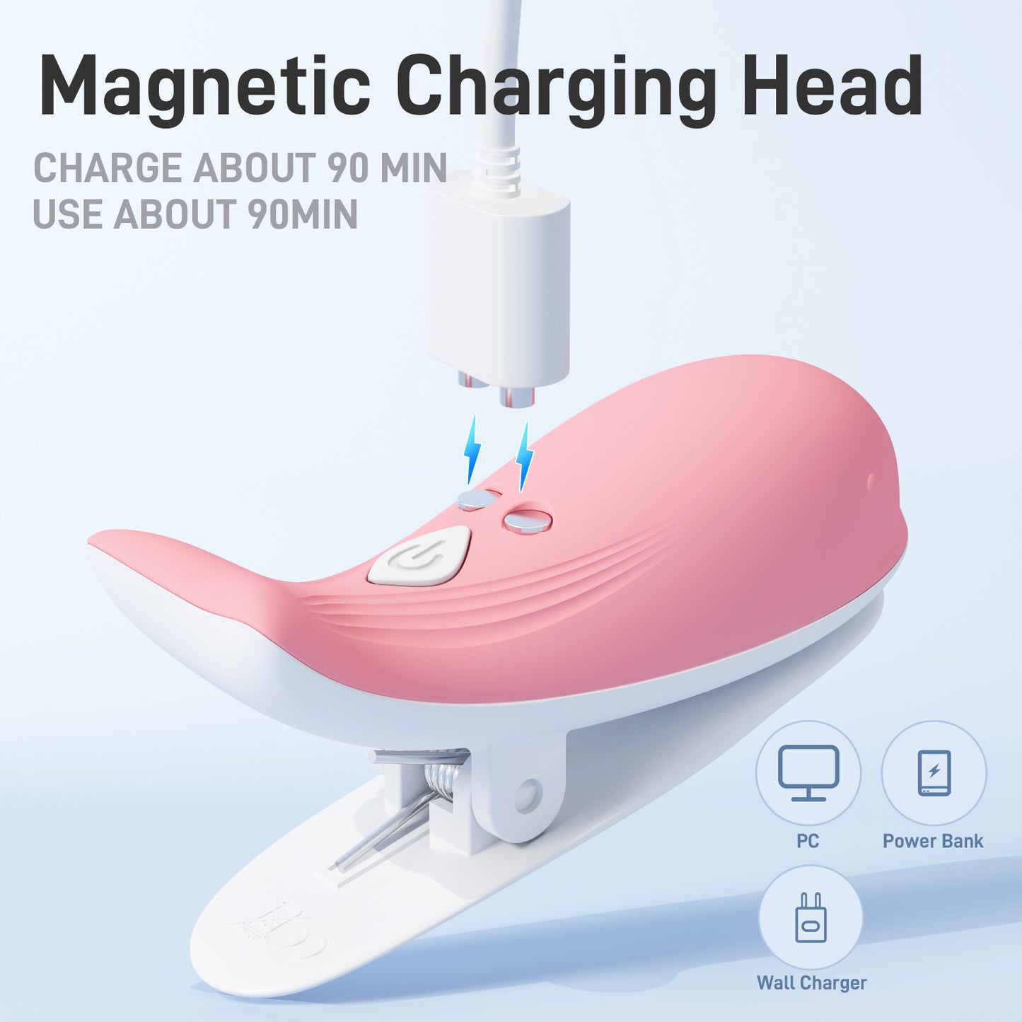 Pinces à tétons réglables vibrantes et électro rechargeables, jouets sexuels roses
