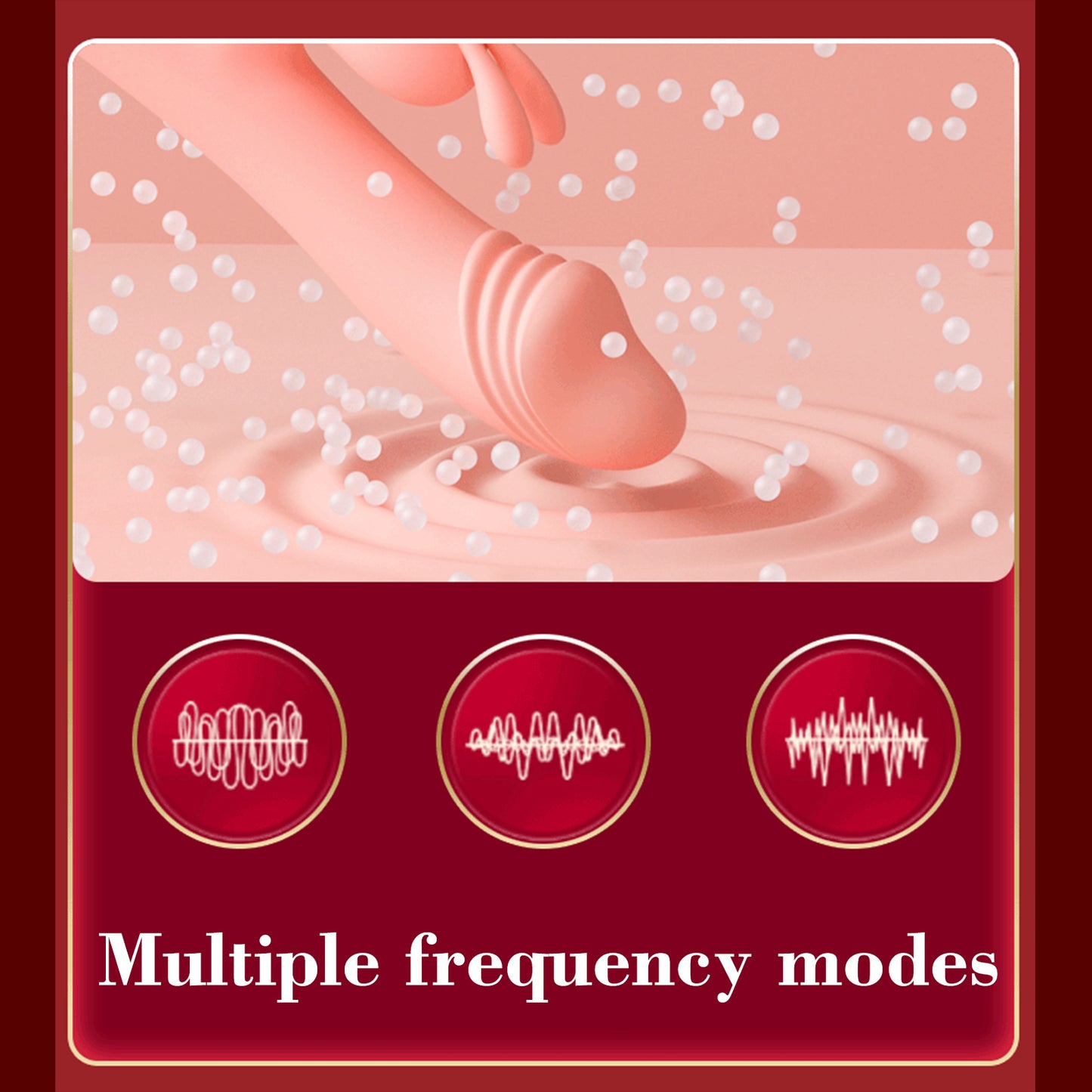G-Spot Rabbit Vibrator Clitoral Stimulator - Realistic Dildo Vaginal Anal Massager with 10 Vibration Modes, Waterproof Rechargeable Adult Sex Toy for Women