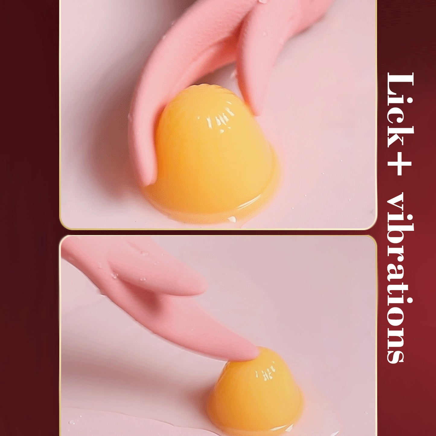Simulated Tongue Vibrating Pleasure Sex Toy Heating Multi-function