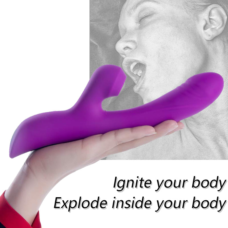 Vibrator Adult Sex Toy Female Vagina Clitoris Nipple G-Spot Stimulator 2 In 1 Dildo Goods for Women Masturbation Massager for 18
