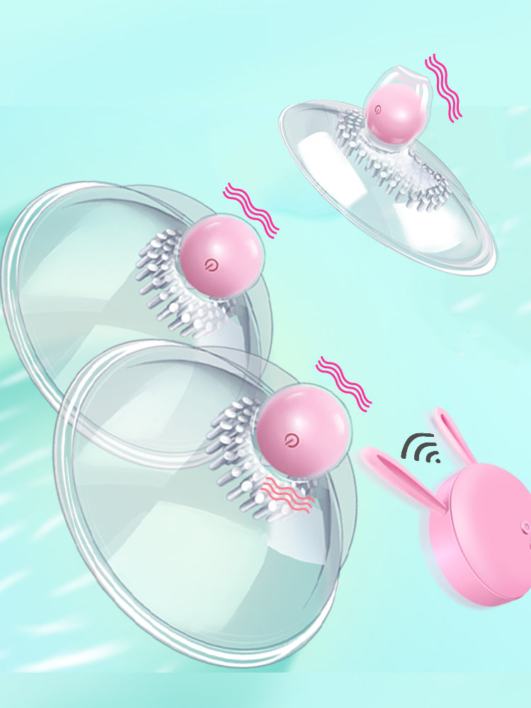 Massage des seins Jouet sexuel nourri au sein Vibromasseur télécommandé Stimulation du mamelon Léchage Caresse Aspiration et vibration multiples 18+