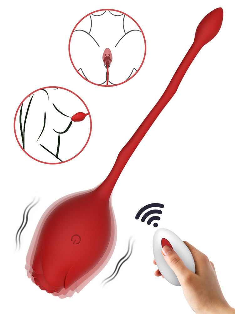 Vibrator Rose Vagina Masturbation Remote Control Female Clitoris Nipple Stimulator Massager Licking G-Spot Dildo Sex Toys 18+