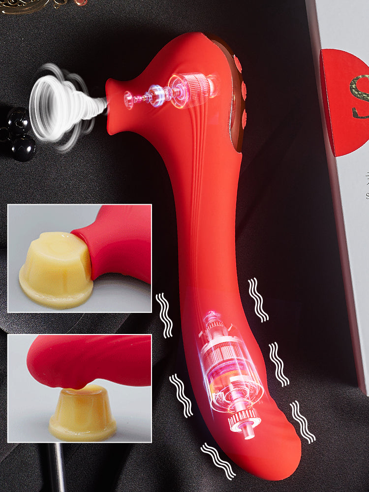 Vibrator Female Masturbation Vagina Sucking G-Spot Clitoris Massager Stimulation Dildos Penis Adult Toys Sex Toys for Women 18+