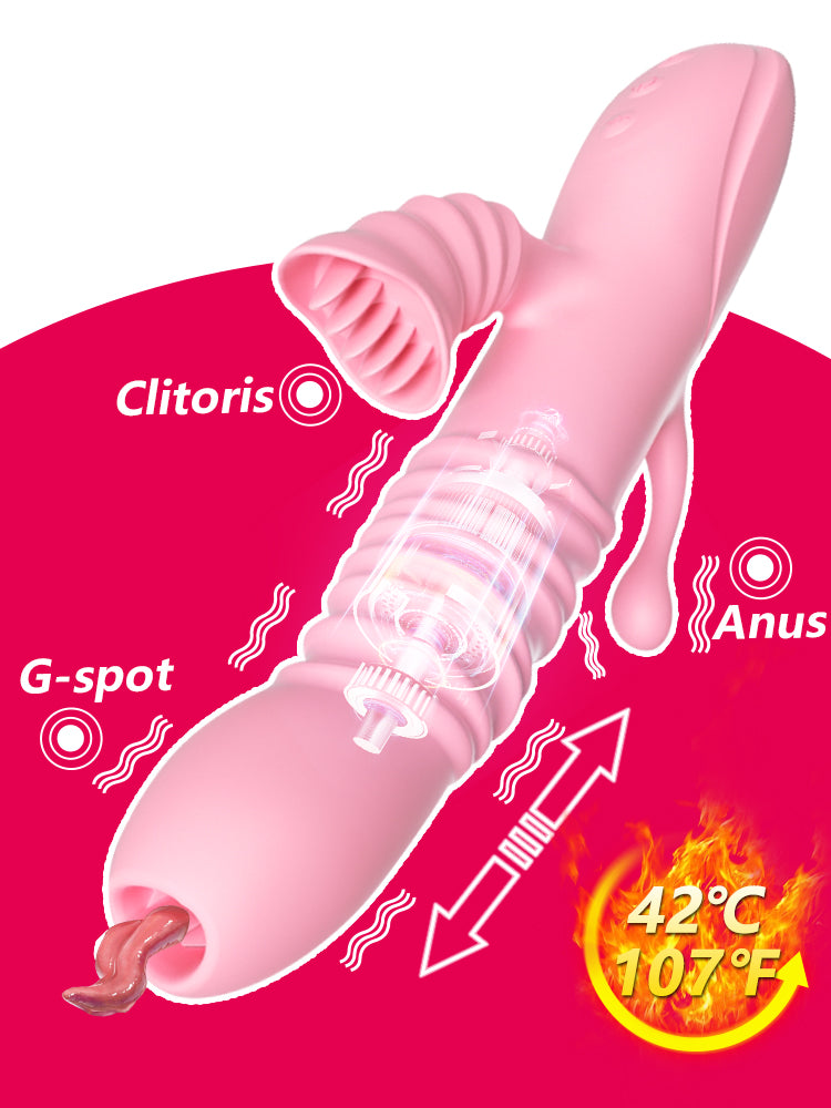 Female Masturbation Vibrator Clitoris Massage Sexy Products 3 In 1 Vibrator Dildo for Women G Spot Adult Goods for Female Couple