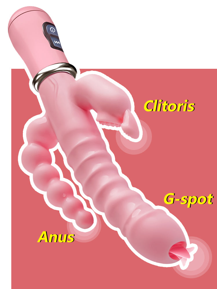 Female Masturbation Vibrator Clitoris Massage Sexy Products 3 In 1 Vibrator Dildo for Women G Spot Adult Goods for Female Couple