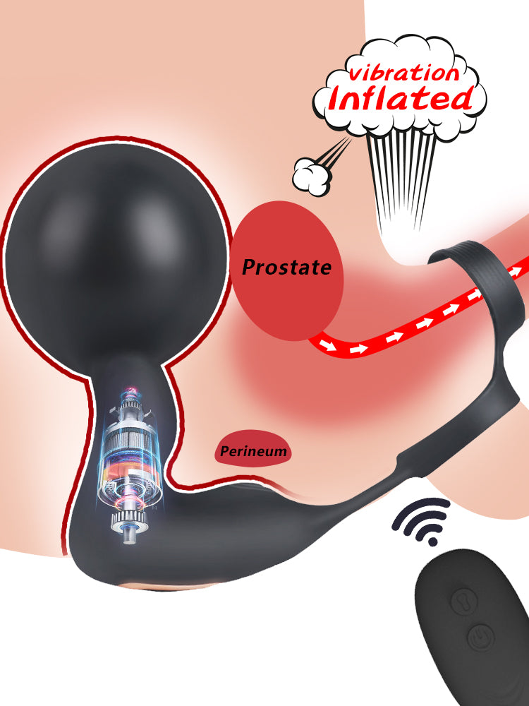 Semen Lock Ring Anal Plug Prostate Massage Vibrator for Men Goods for Couple Adult Sex Toy Delaying Ejaculation Shock Together18