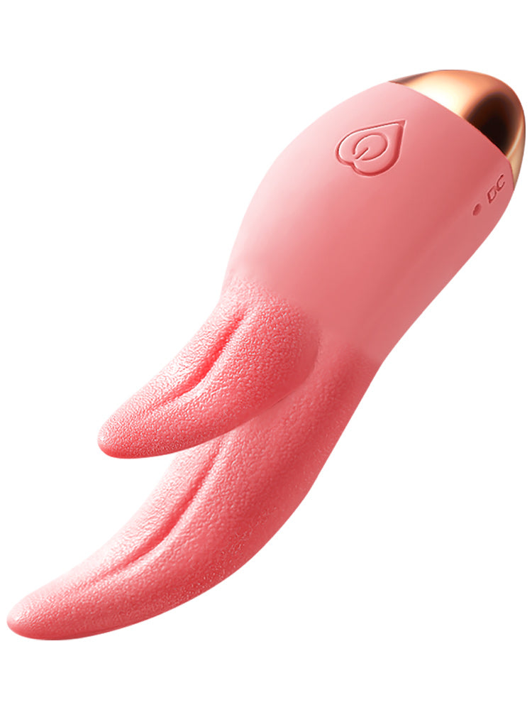 Simulated Tongue Vibrating Pleasure Sex Toy Heating Multi-function