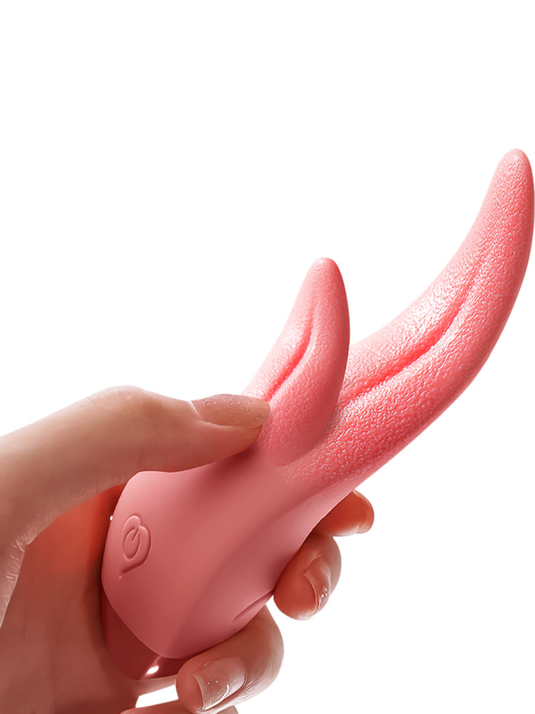 Simulated Tongue Vibrating Pleasure Sex Toy Heating Multi-function