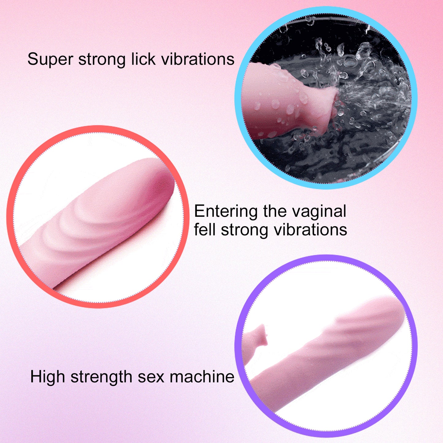 Rechargeable Waterproof Sex Toys For Women telescopic Dildo Vibrator