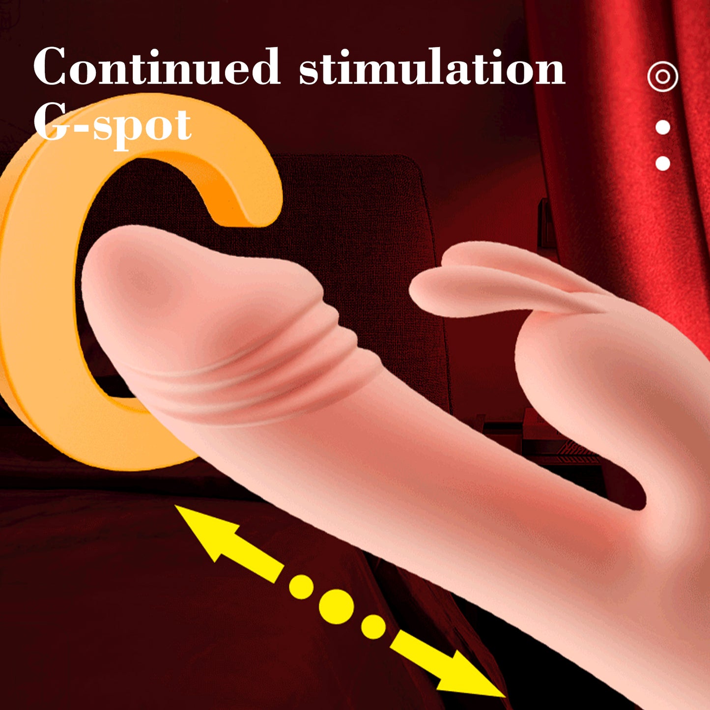 G-Spot Rabbit Vibrator Clitoral Stimulator - Realistic Dildo Vaginal Anal Massager with 10 Vibration Modes, Waterproof Rechargeable Adult Sex Toy for Women
