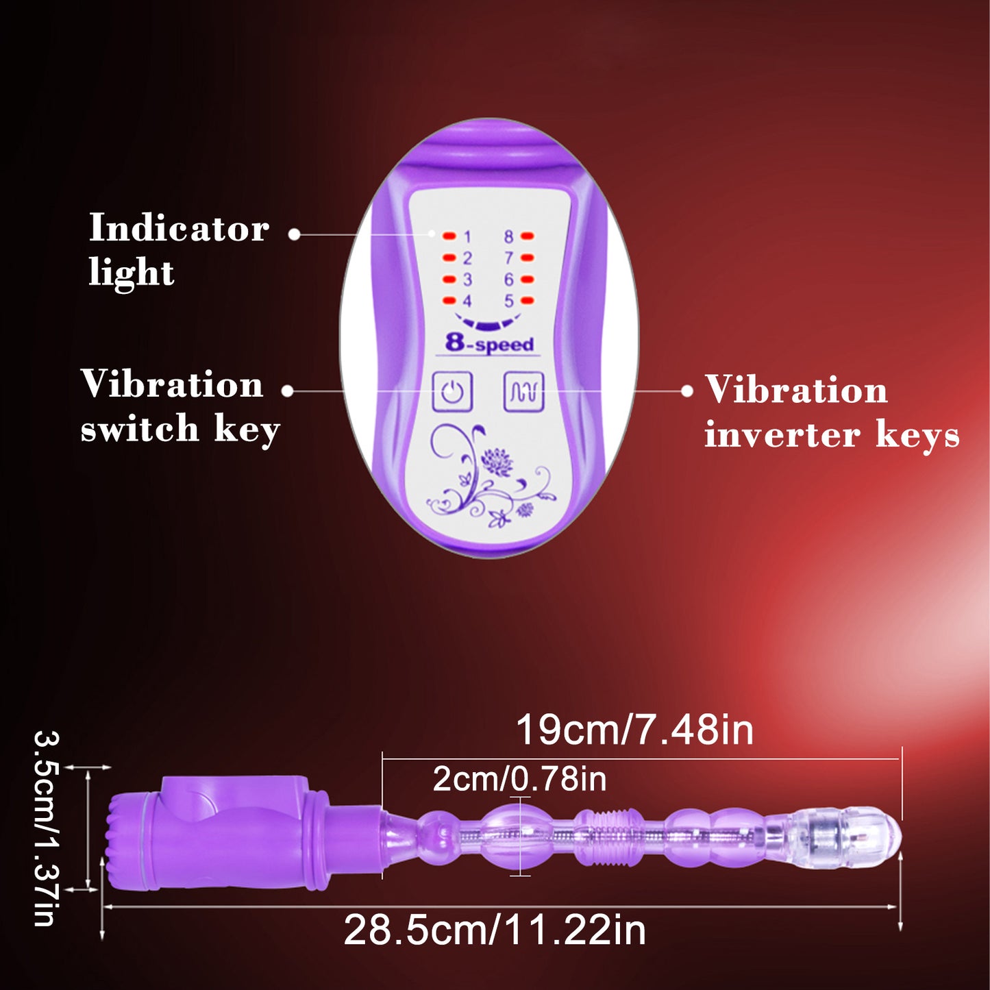 Adjustable free deformation swinging jelly vibrator anus butt plug bead massager sex toy masturbation