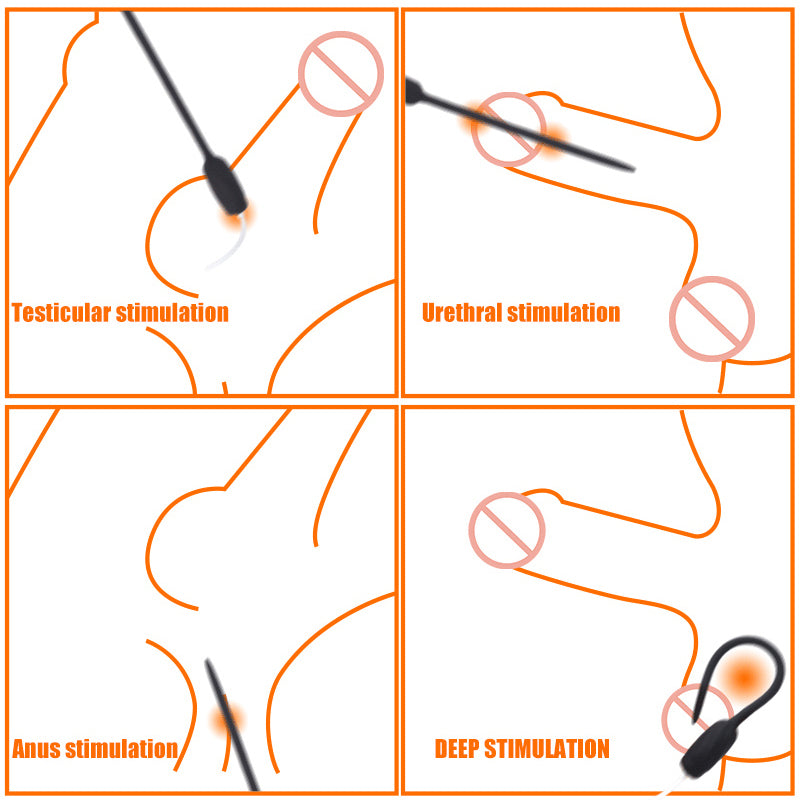 Horse eye stick male masturbation device men's vibrator urethral dilator adult toy