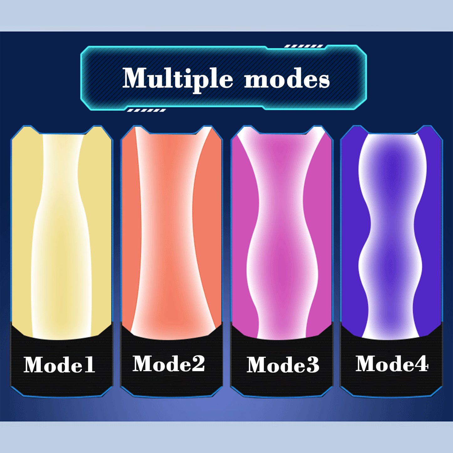 Realistic Double Head Automatic Male Masturbator Cup Penis Pussy Vagina Textured Sex toys