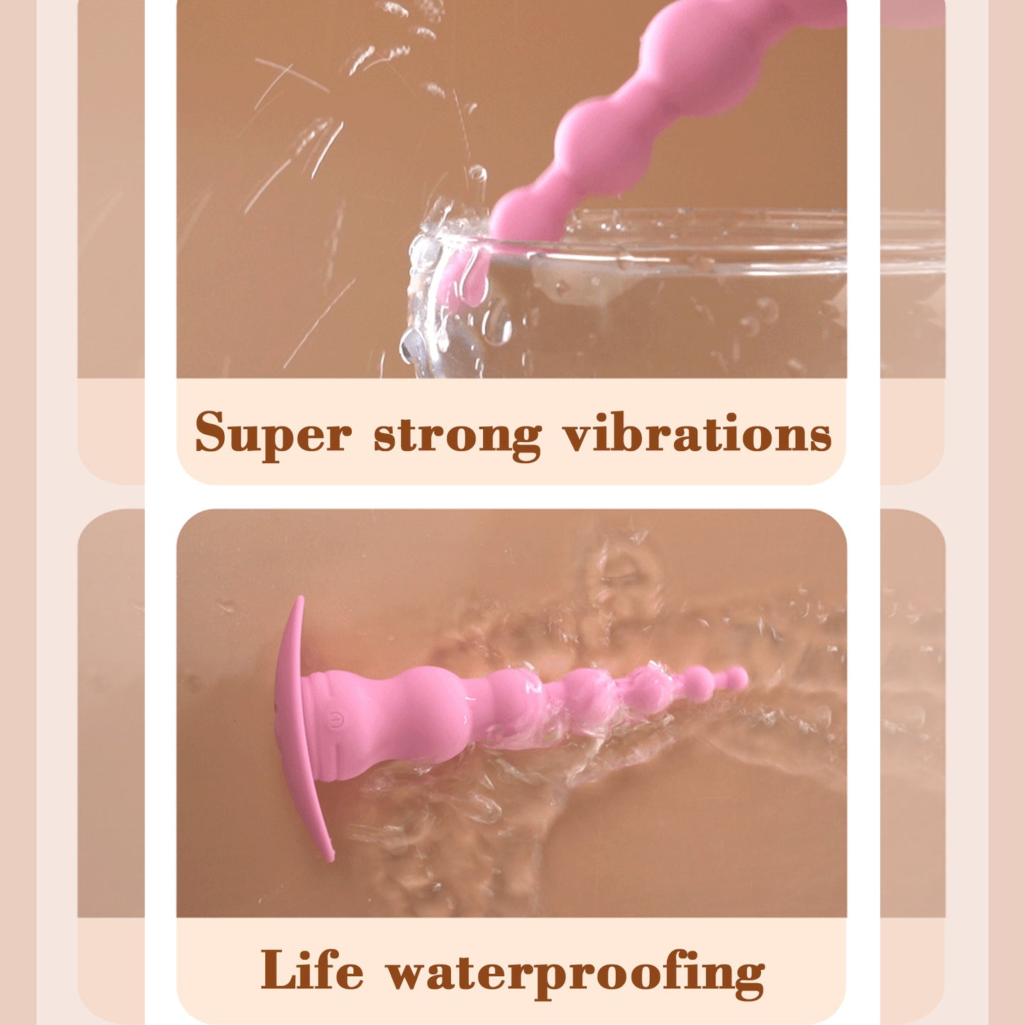Vibrating Anal Probe -- Flexible Silicone Anal Sex Toy Bulet Vibrator for Adult