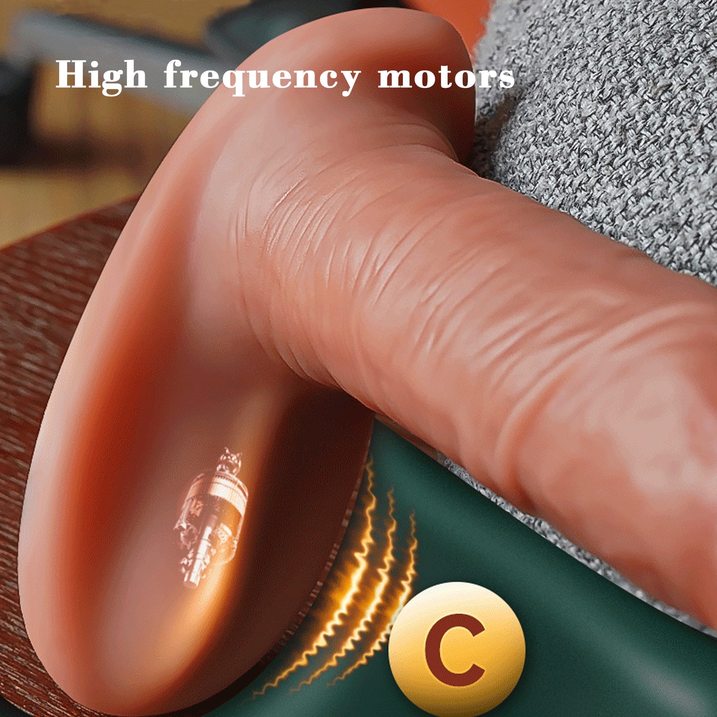 Realistic Remote Controlled Vibrating Thrusting Oversize Dildo Vibrator Adult Sex Toy for Women
