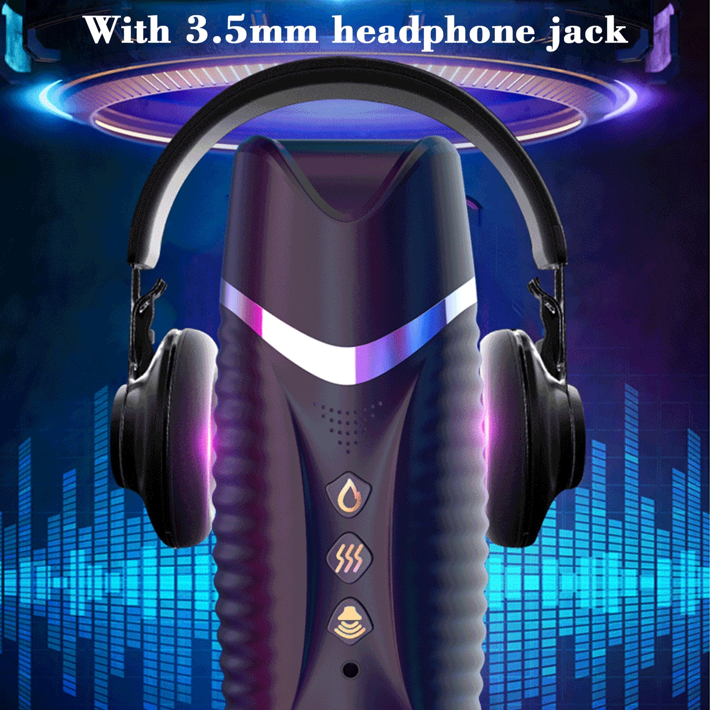 Realistic Double Head Automatic Male Masturbator Cup Penis Pussy Vagina Textured Sex toys