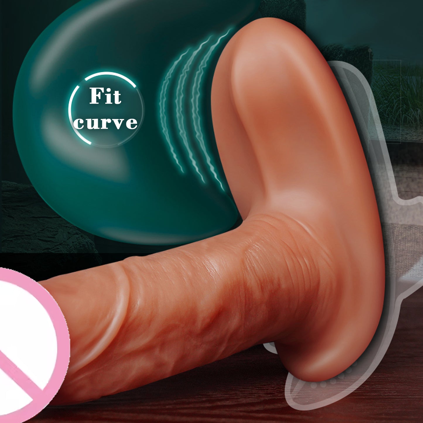 Realistic Remote Controlled Vibrating Thrusting Oversize Dildo Vibrator Adult Sex Toy for Women