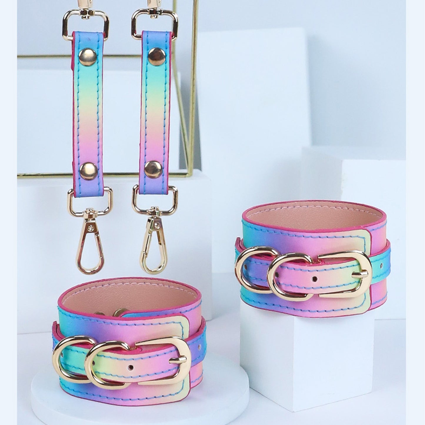 Adult Toys SM Sex Toys Bdsm Bondage Eight Piece Set Handcuffs Collar Gag Whip Anal Plug Sex Toy 18+ Couple Sex Toy