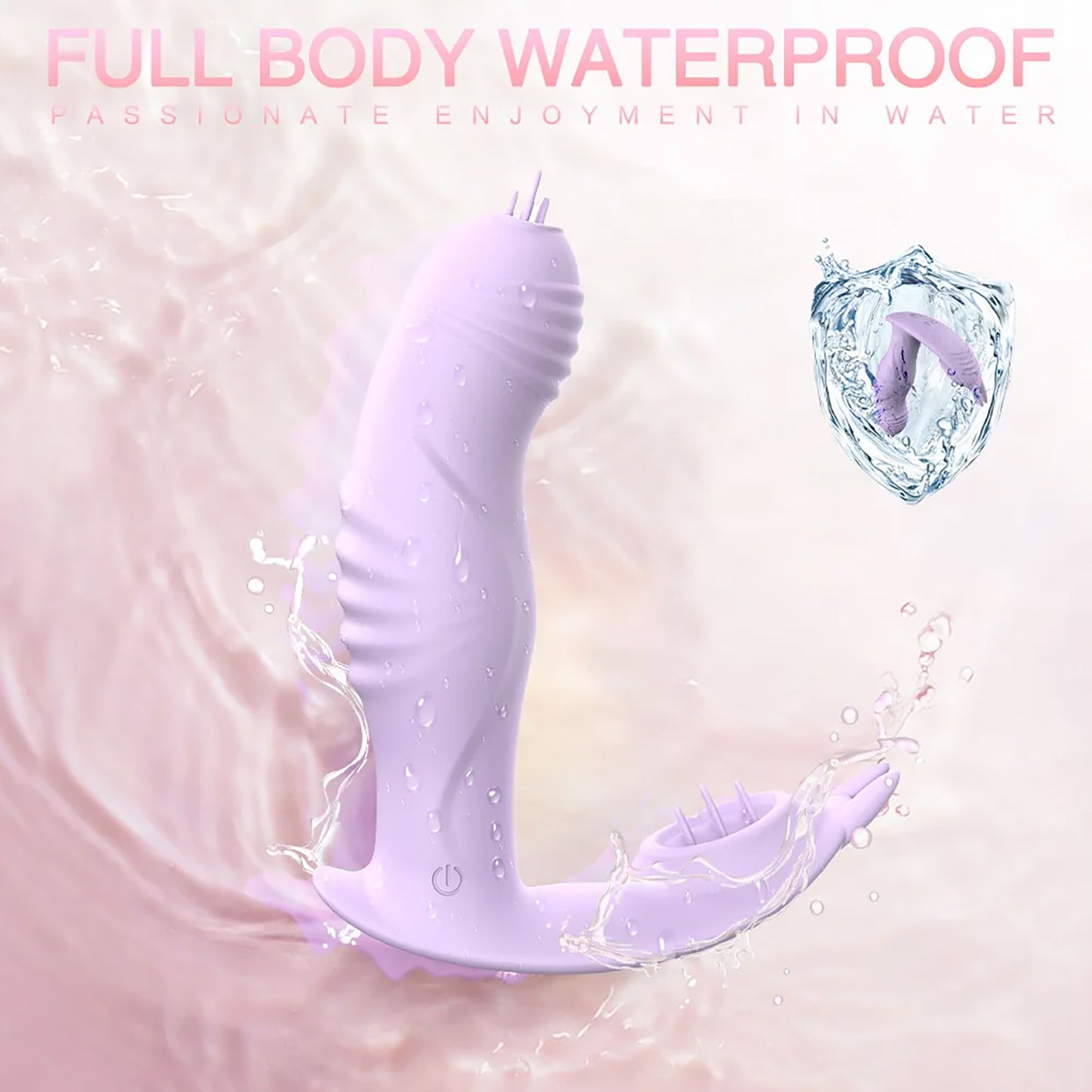 Wearable vibrating panties dildo tongue licking vibrator pulse silent vibrating egg with wireless remote control, female adult sex toy