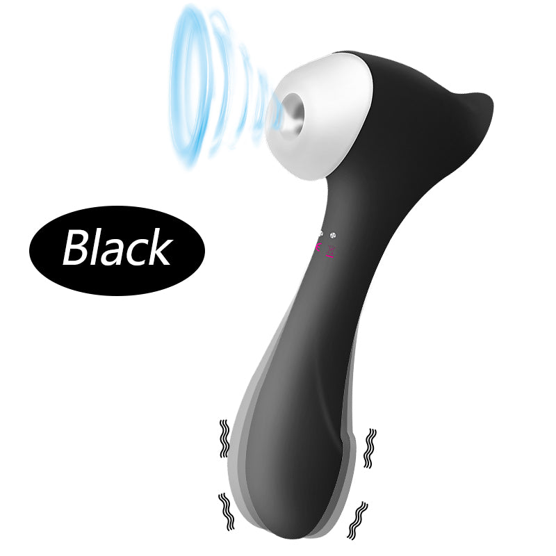 Vibromasseur Double tête pour Masturbation vaginale, succion féminine, stimulateur de Clitoris et de mamelon, masseur, léchage du point G, gode, jouets sexuels, 18 ans et plus